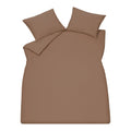 Vandyck Washed Cotton Dekbedovertrek 240 x 200/220 cm - Brownie