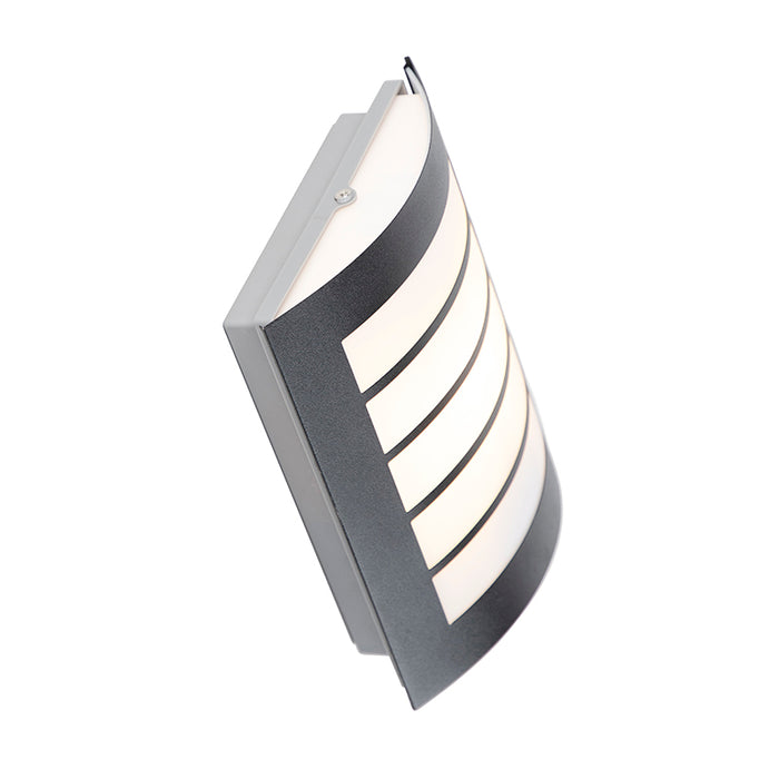 QAZQA Buiten wandlamp zwart IP44 met schemersensor - Miro