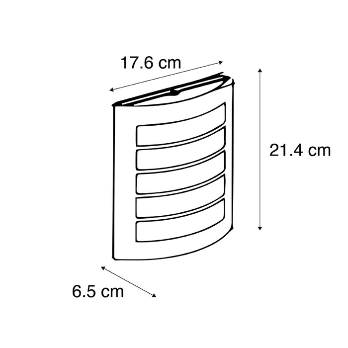 QAZQA Buiten wandlamp zwart IP44 met schemersensor - Miro