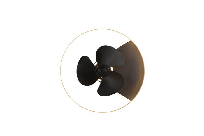 Reality Plafondventilator Borgholm LED 30W Zwart