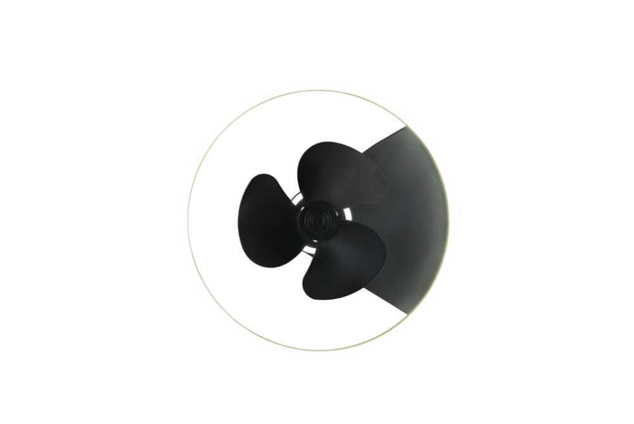 Reality Plafondventilator Borgholm LED 30W Zwart