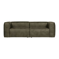 Woood Bean 3,5-zitsbank - Eco-leder - Army Green