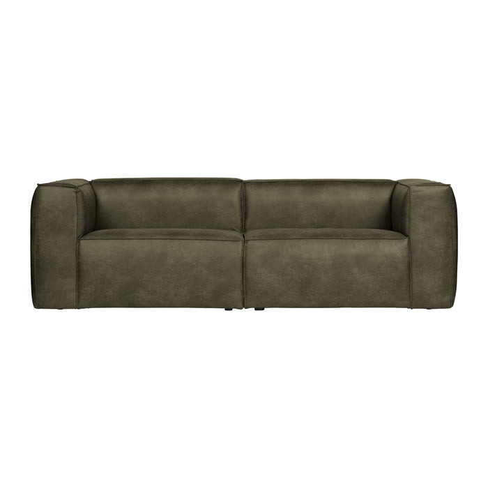 Woood Bean 3,5-zitsbank - Eco-leder - Army Green