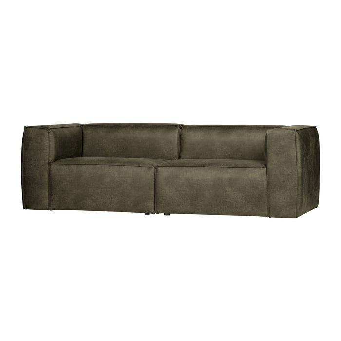 Woood Bean 3,5-zitsbank - Eco-leder - Army Green