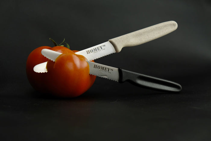 Homey's Mölti 6-delige Steak- en Tomatenmessenset - 11cm - Zwart