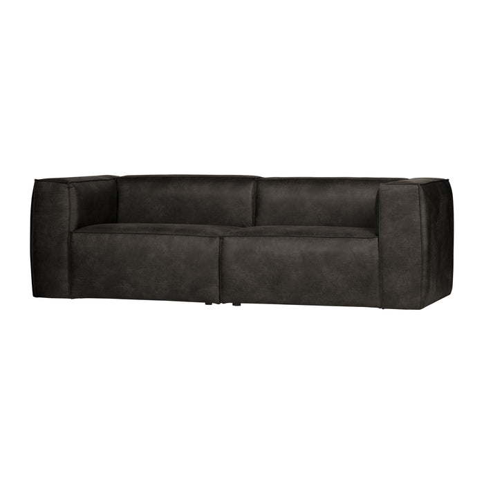 WOOOD Bean 3,5-zitsbank - Eco-leder - Zwart