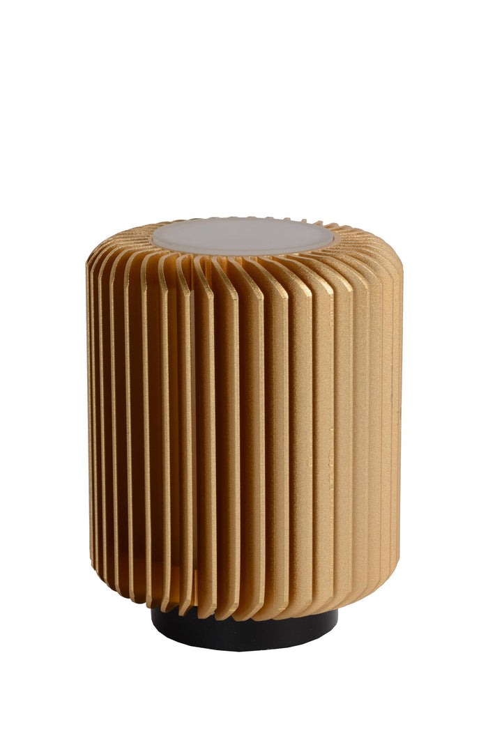 Lucide TURBIN Tafellamp - Mat Goud | Messing