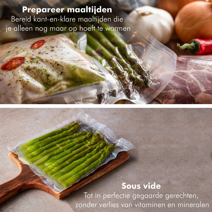 Solis Vac Pro 569 Vacumeermachine + 2 Vacuümrollen - Zwart|Grijs