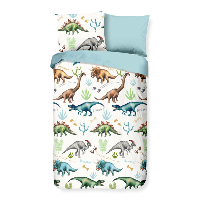 Good Morning Dino dekbedovertrek 140 x 200/220 cm