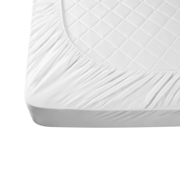 Beliani - MULHACEN - Matrastopper - Wit 160 x 200 cm - Japara katoen