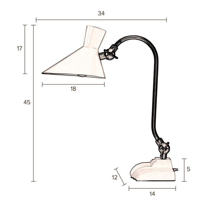 Dutchbone Gaia Bureaulamp