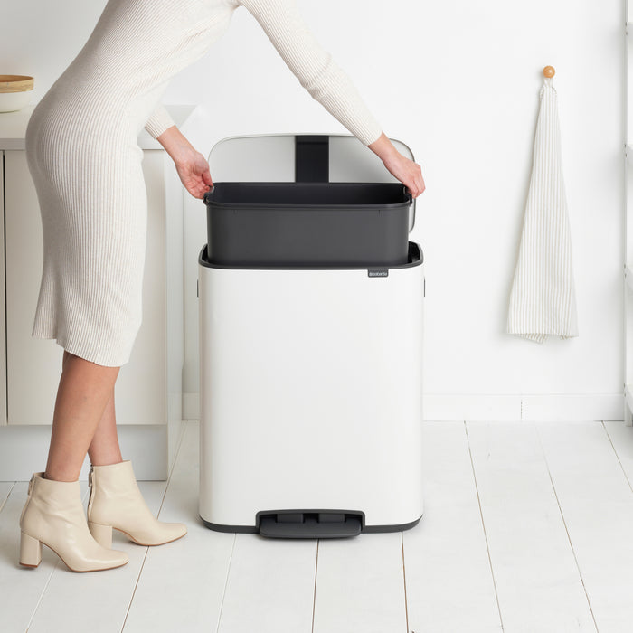 Brabantia Bo Pedaalemmer 60 Liter - White