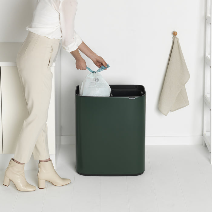Brabantia Bo Touch Bin 2 x 30 L - Pine Green