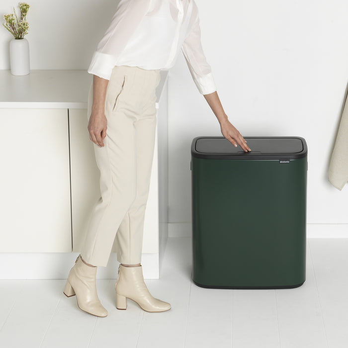 Brabantia Bo Touch Bin 2 x 30 L - Pine Green