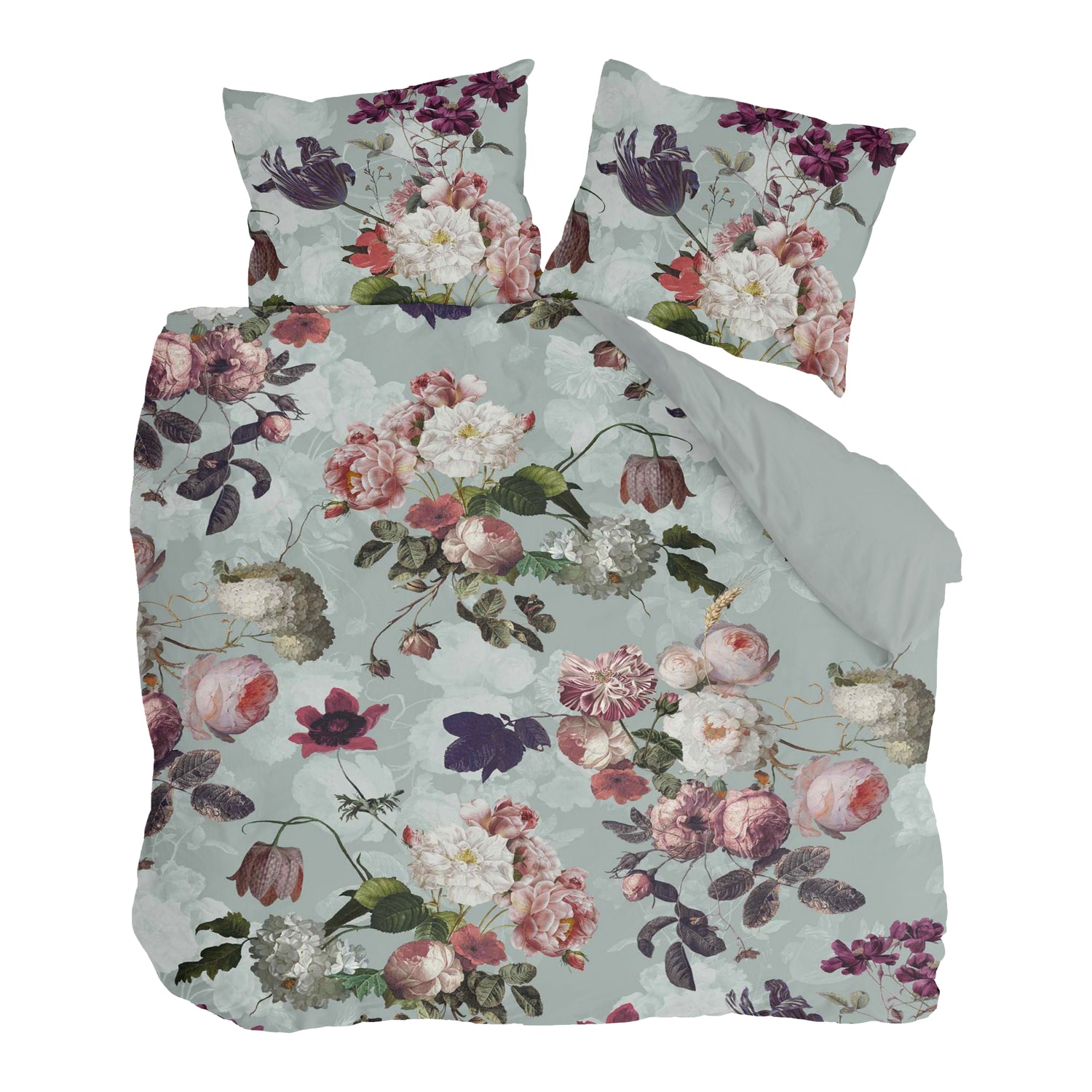 Byrklund Flowers United Dekbedovertrek 200 x 220 cm - Mint