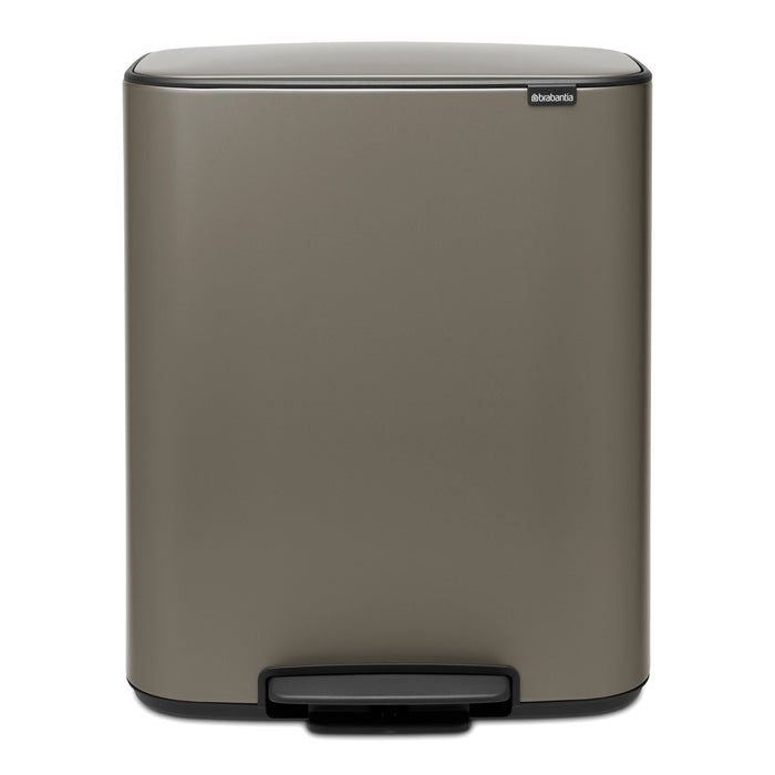 Brabantia Bo Pedaalemmer 60 Liter - Platinum