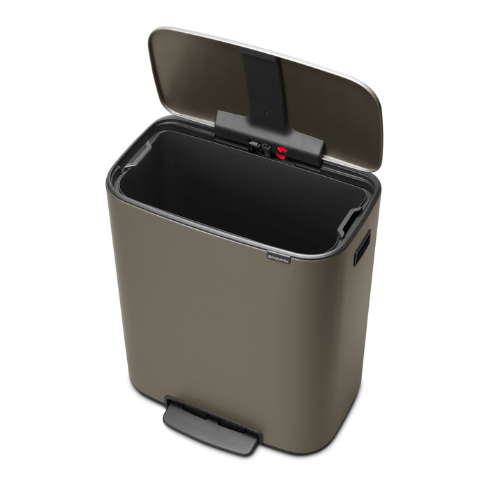 Brabantia Bo Pedaalemmer 60 Liter - Platinum