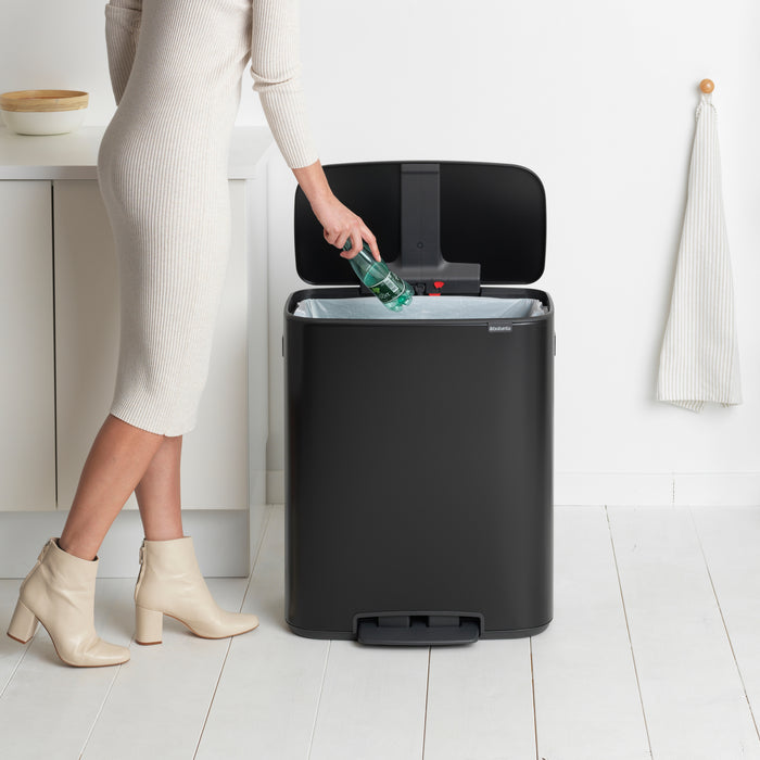 Brabantia Bo Pedaalemmer 60 Liter - Matt Black