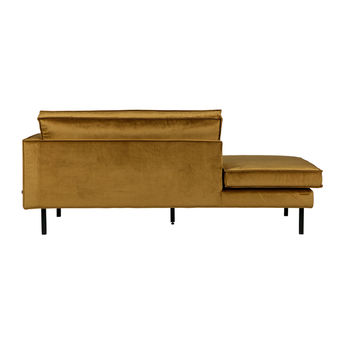 WOOOD Rodeo Daybed Rechts - Velvet -  Honinggeel