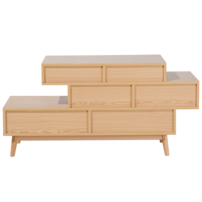 Beliani - IRVINE - Commode - Lichte houtkleur - Spaanplaat