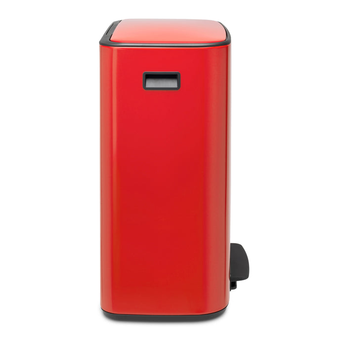 Brabantia Bo Pedaalemmer 60 Liter (2x30 liter) - Passion Red