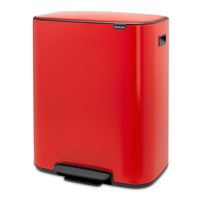 Brabantia Bo Pedaalemmer 60 Liter (2x30 liter) - Passion Red