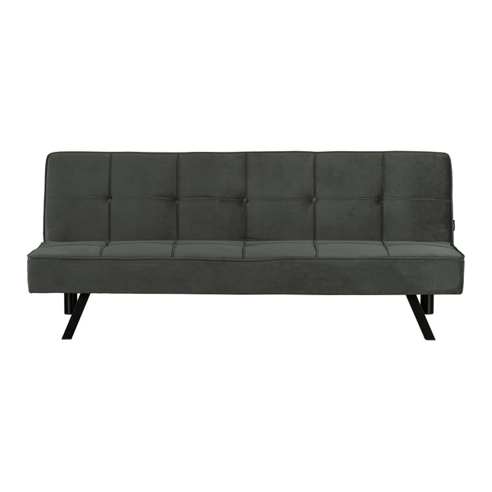 WOOOD Lenn Slaapbank - Velvet - Groen - 75x98x181