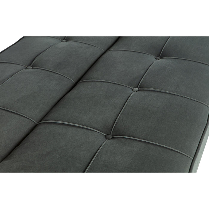 WOOOD Lenn Slaapbank - Velvet - Groen - 75x98x181