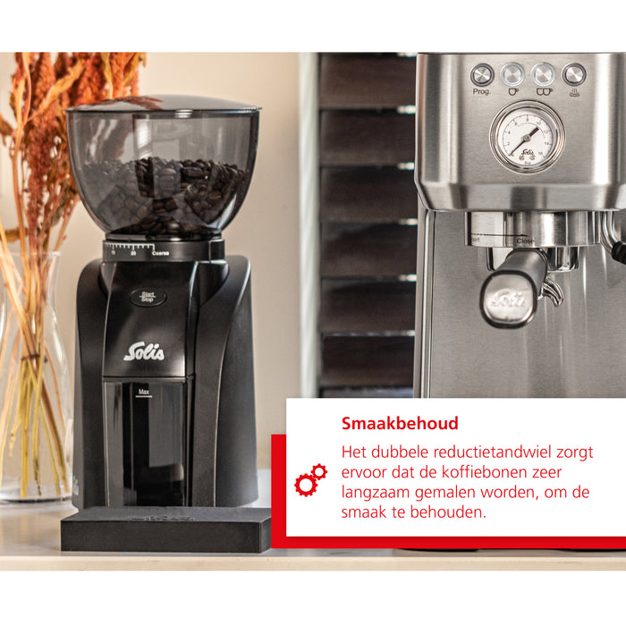 Solis Scala Zero Static 1662 Koffiemolen - Inclusief Grindz Reiniging