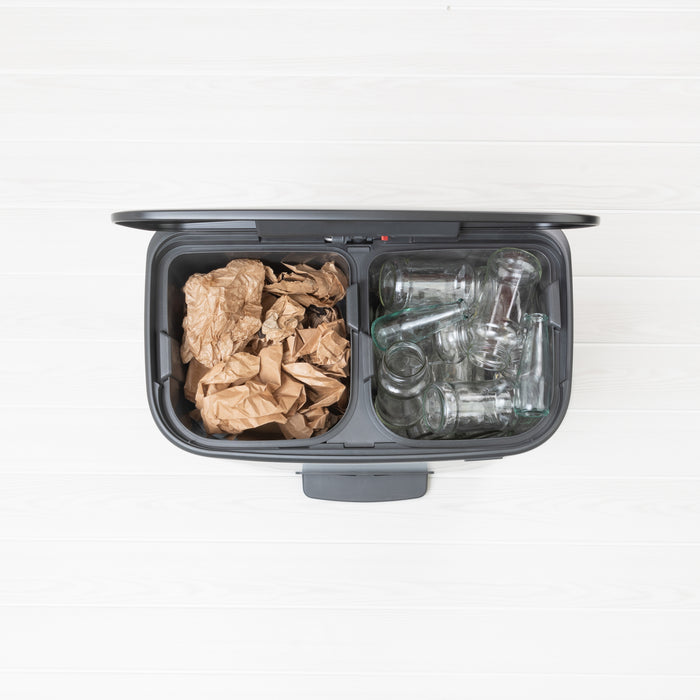 Brabantia Bo Pedaalemmer 2 x 30 L - Zwart