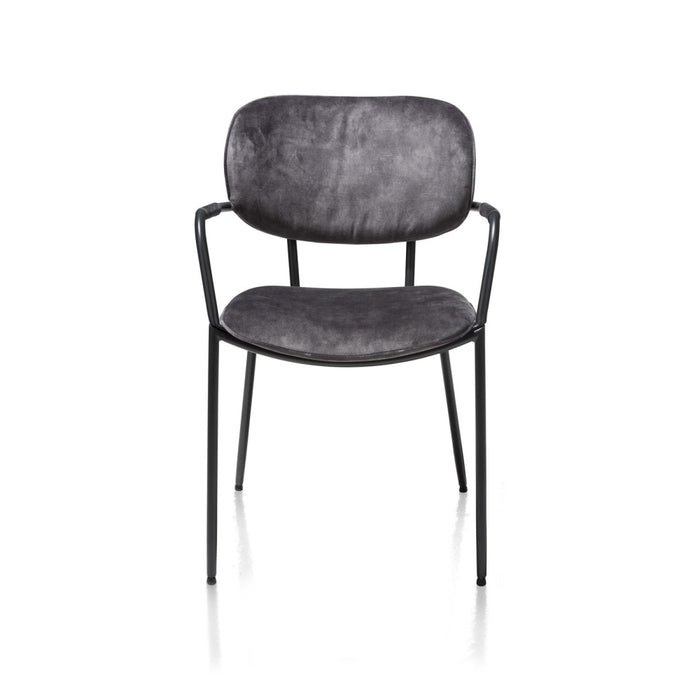 XOOON eetkamerstoel Jolie karese antraciet