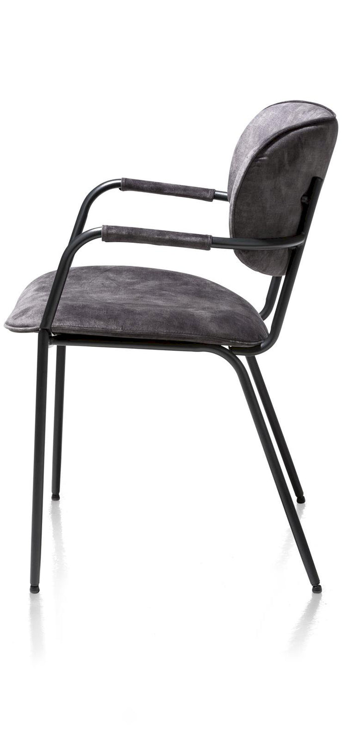 XOOON eetkamerstoel Jolie karese antraciet