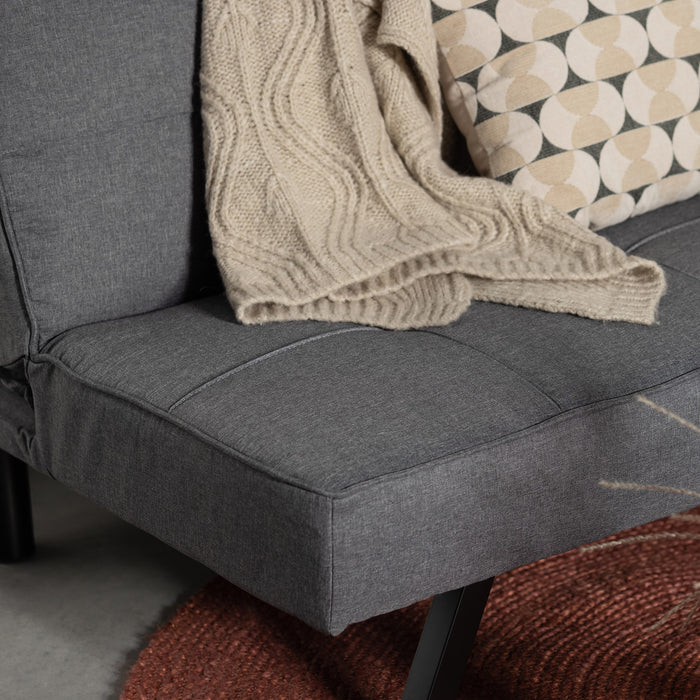 WOOOD Lenn Slaapbank - Linen - Grijs Melange - 75x98x181