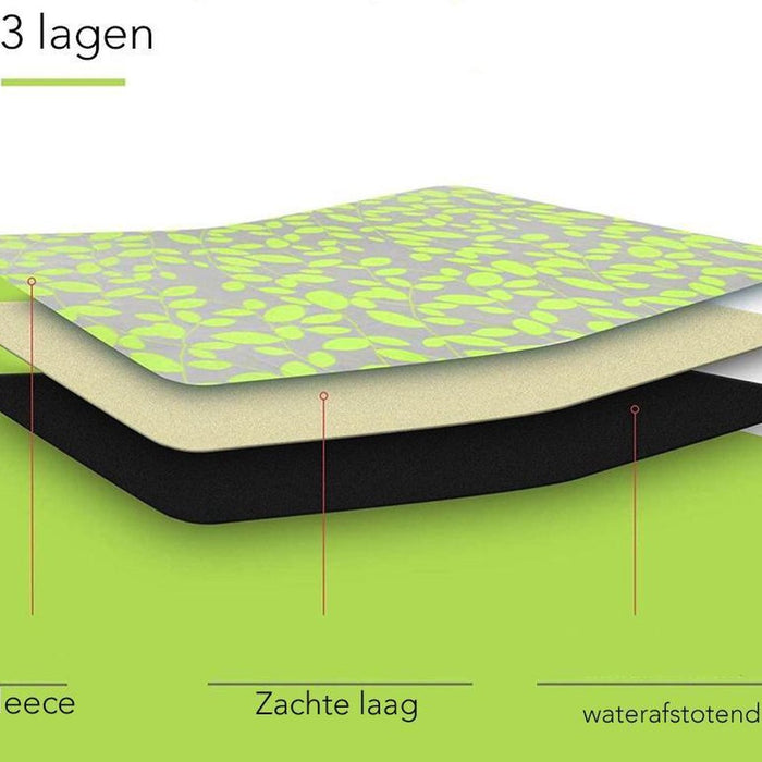 Sens Design XXL Waterdicht Picknickkleed – 200x200 cm – Groen