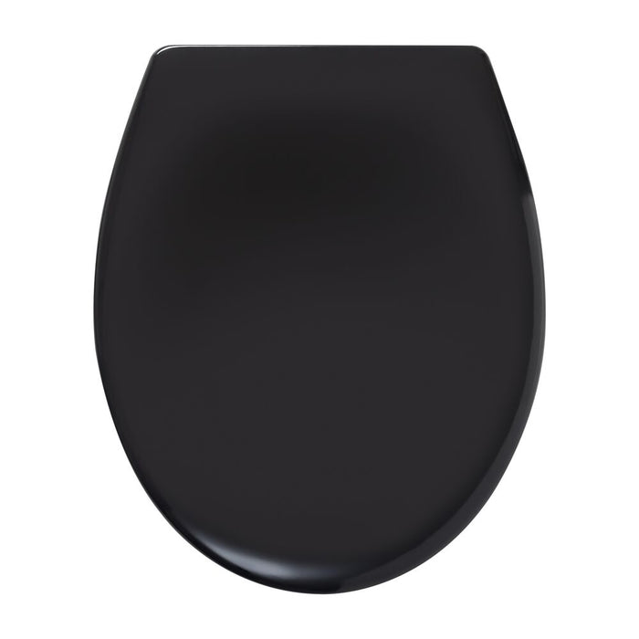 Tiger Ventura Toiletbril met Deksel Duroplast - Zwart
