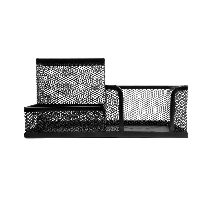 QUVIO Bureau organizer met gaas - Zwart