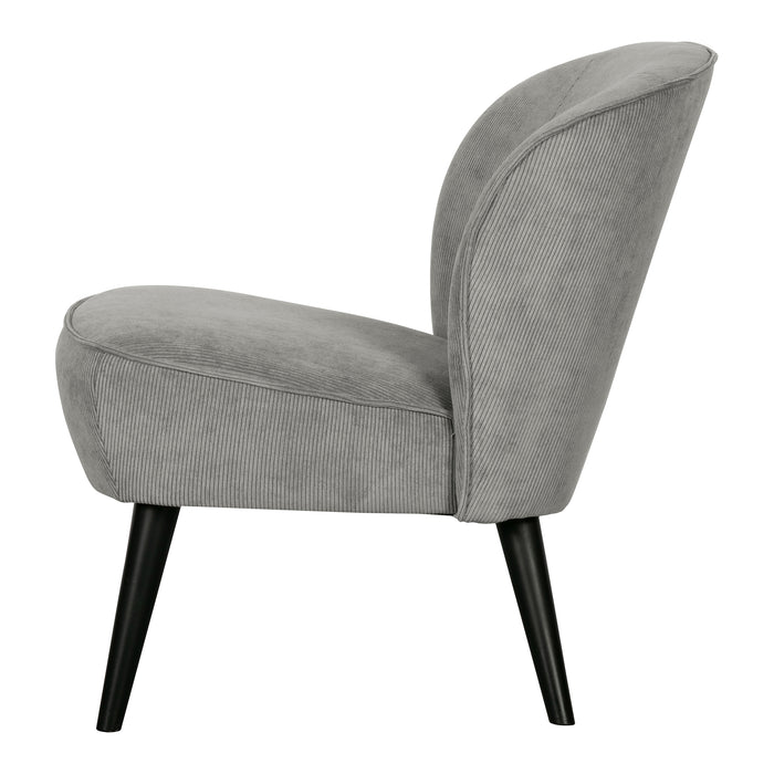WOOOD Sara Fauteuil Ribfluweel