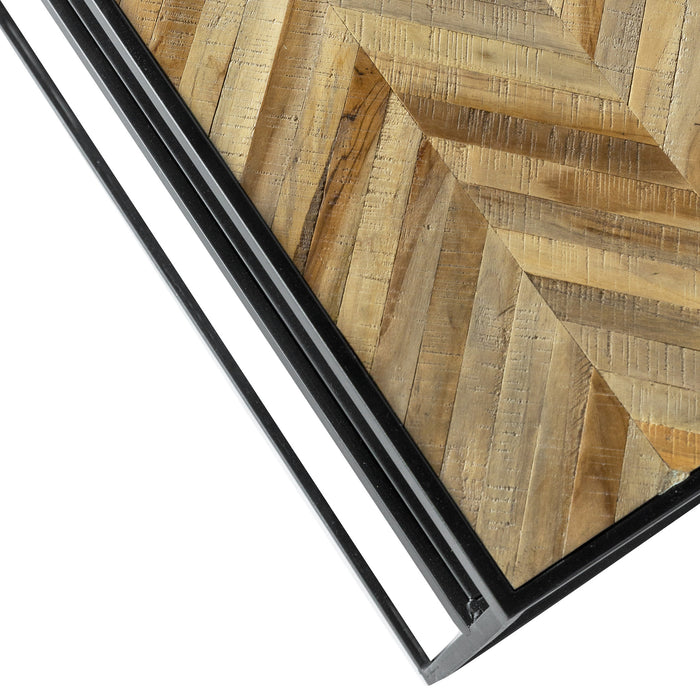 Duverger® Herringbone - Salontafel - vierkant - Havana bruin - visgraa