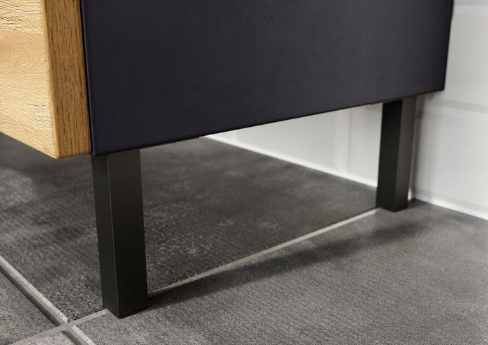 Germania Salinas Badkamerkast Laag Grafiet | Eiken