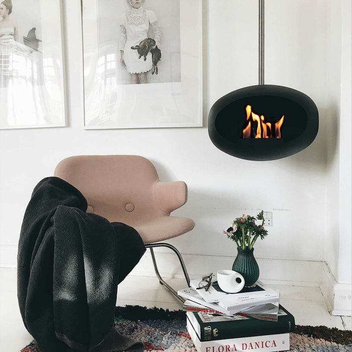 LeFeu SKY Haard Bio Ethanol 140 cm -Zwart/Steel