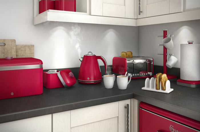 Swan Keukenrolhouder Rood