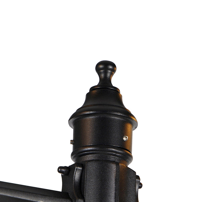 QAZQA Buitenlantaarn zwart 220 cm 2-lichts IP44 - Havana