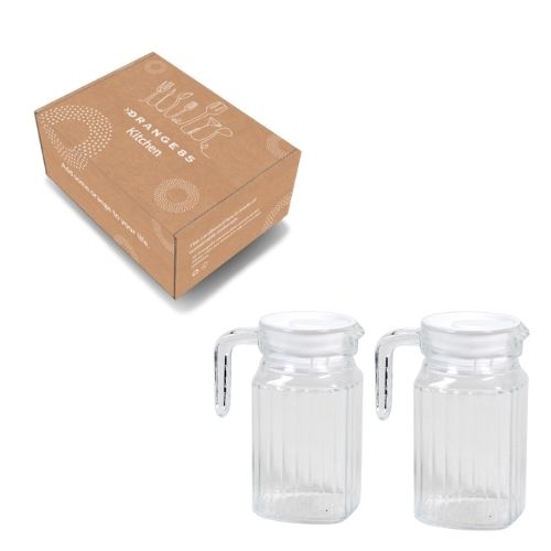 Orange85 Glazen Karaf 2 Stuks Schenkkan 0.5 Liter