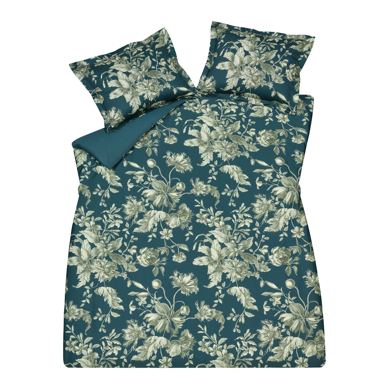 Vandyck Bloom Art Dekbedovertrek 200 x 200/220 cm - Night blue