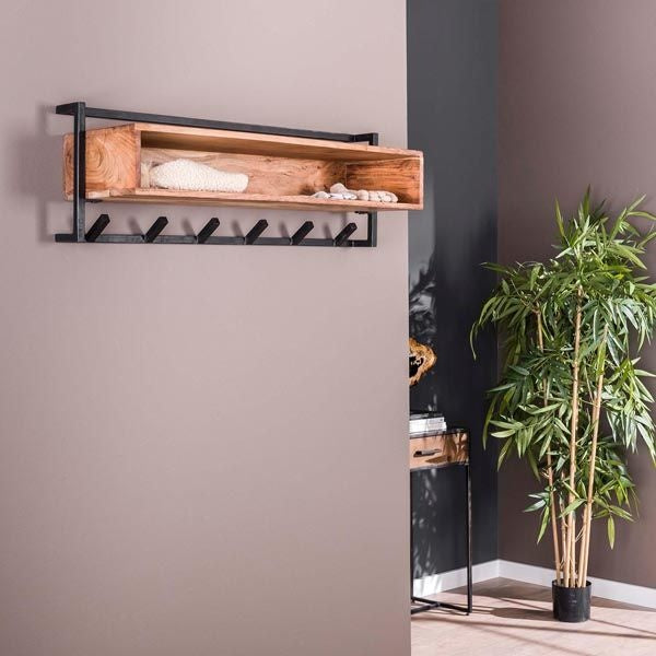 LT-Luce Kapstok Air Solid  6 haken Open Vak 100 cm