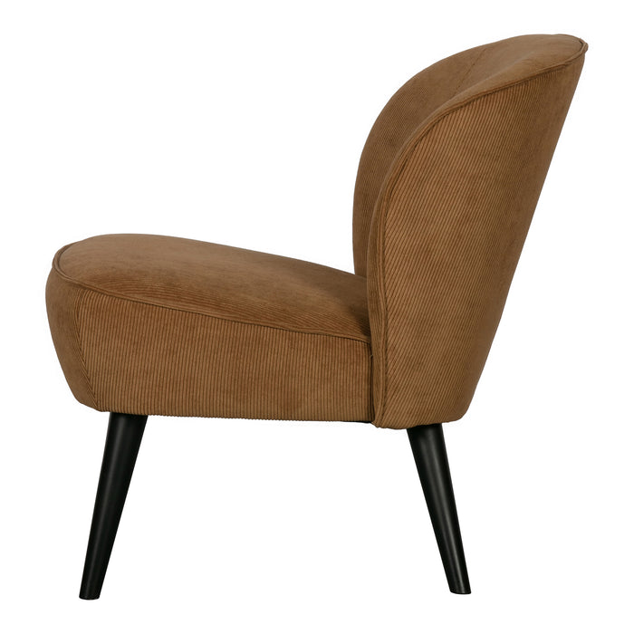 WOOOD Sara Fauteuil Ribfluweel