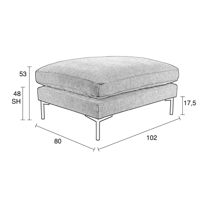 Zuiver Summer Hocker - Coffee