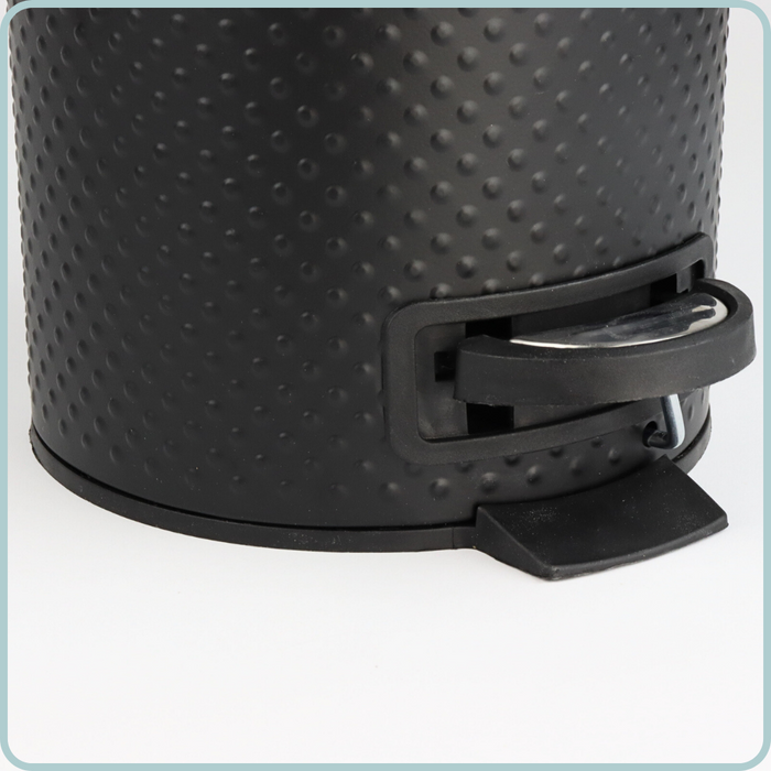 Nordix Pedaalemmer Prullenbak 3 Liter Zwart Badkamer Wc