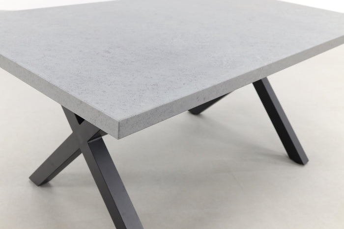 VDG Verona betonlook tuintafel 160 x 90 cm. - Black
