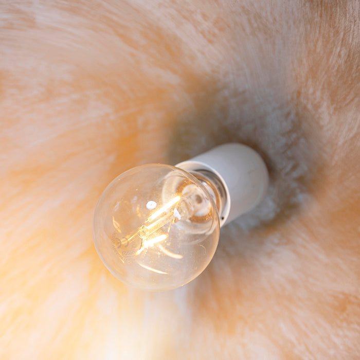 QAZQA Industriële plafondlamp wit met goud kantelbaar - Magna